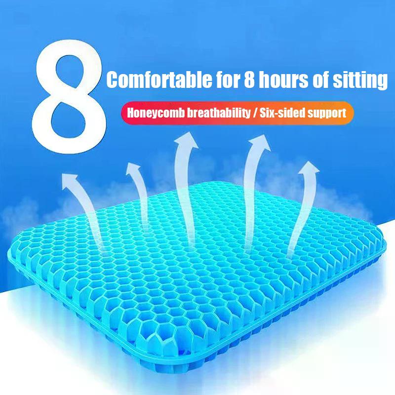 1pc Gel Seat Cushion Breathable Cooling Pad For Summer Car Seat Soft Cooling Pad Office And Home Stool