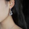 New Hot Brand Vintage Earrings for Women Luxury Jewelry Full Diamond Gourd Designer Eardrop Pure 925 Sliver Lady Party Earrings