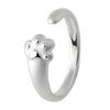Adjustable Cartoon Little Cat Kitten Pet Finger Rings Lovely Cat Ears Paws Rings Birthday Gifts for College Girls