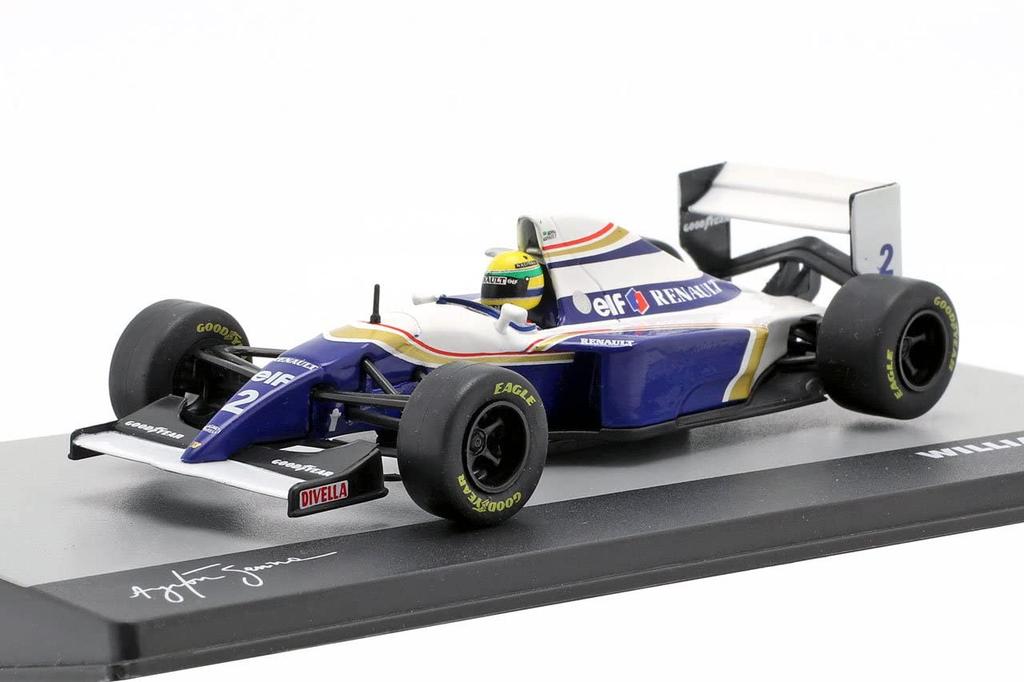 1/43 scale Williams F1 FW16 1994 Brazilian Grand Prix Ayrton Senna Figure Williams #2 AYRTON SENNA Diecast Car [Parallel Import]