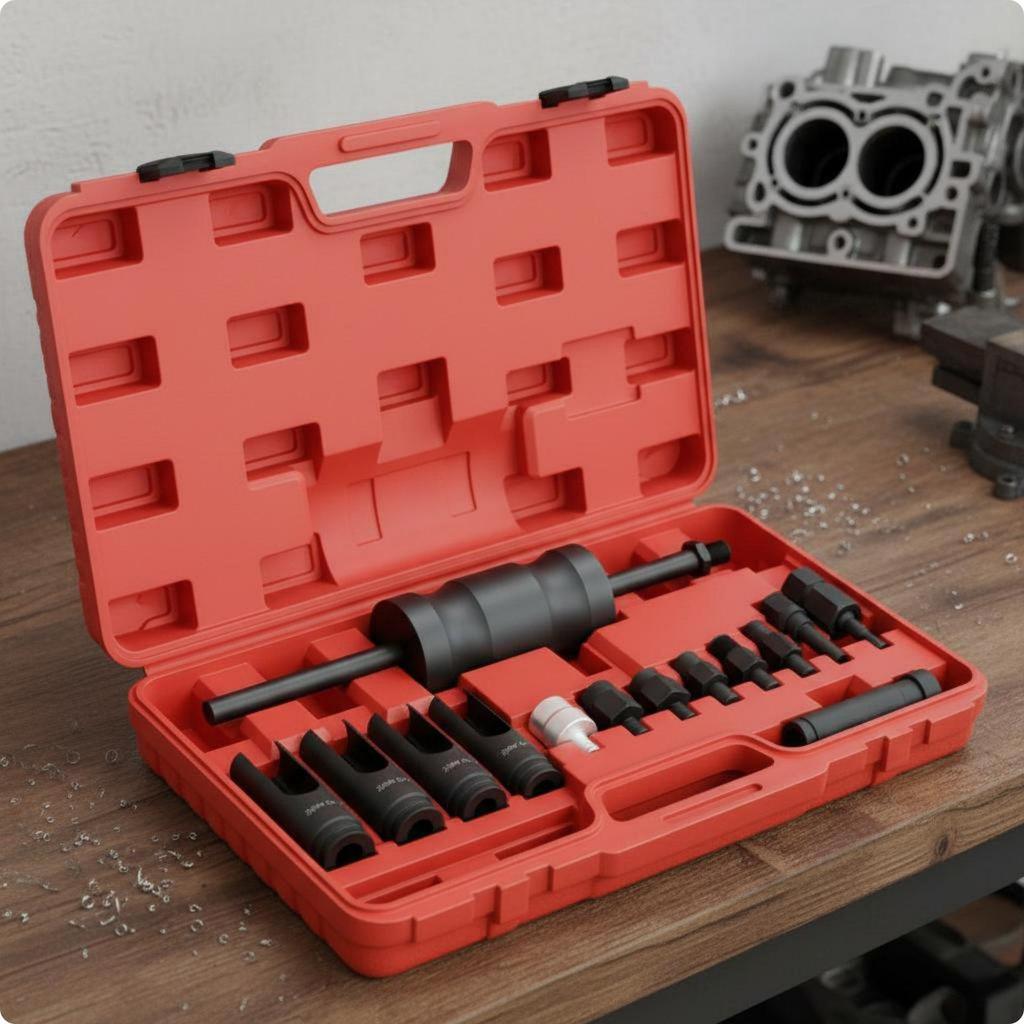 14 Pieces Injector Removal Tool Sturdy Steel Construction for Mechanics