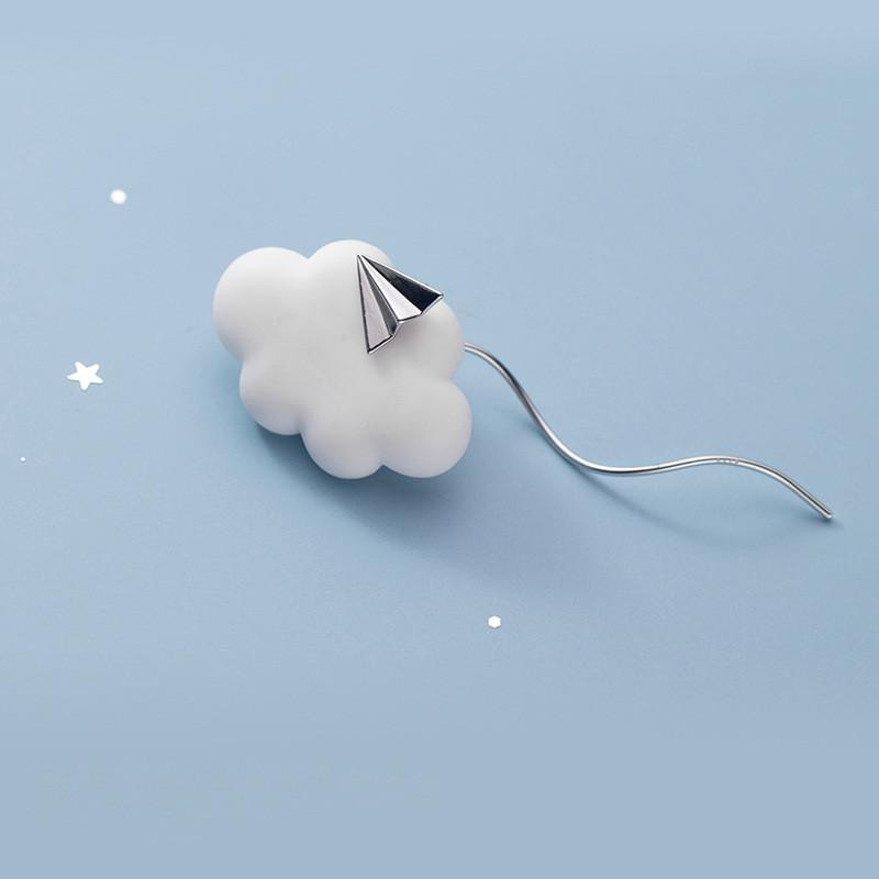 Trendy Korean Style Aircraft Wave Ear Line Earrings Minimalist And Sweet Fashion Accessories