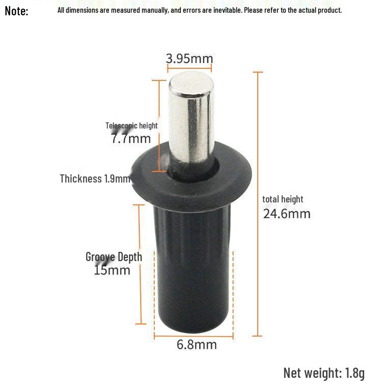 Feder-Teleskop-Türscharnierstift für Möbel und Schrankklappen