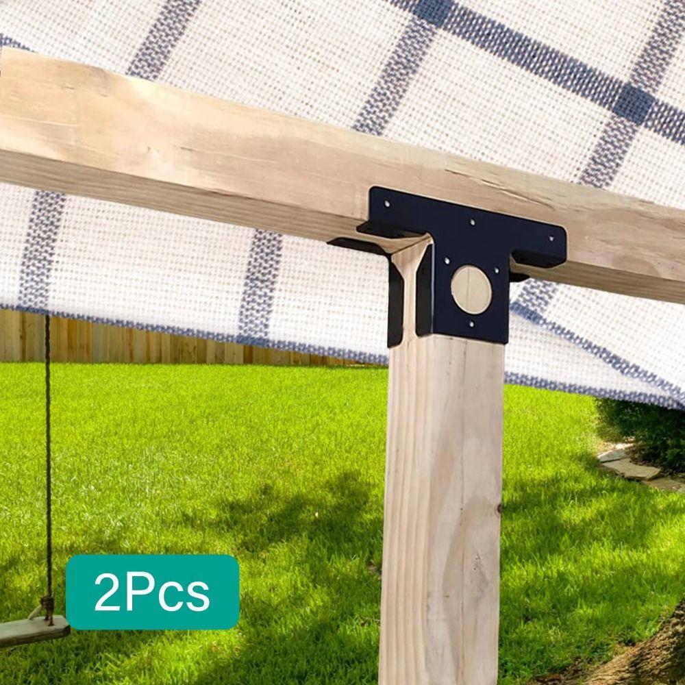 2pcs T-shaped Pergola Corner Frame 3-Way Pergola Fixed Bracket Pergola Brackets  Balconies