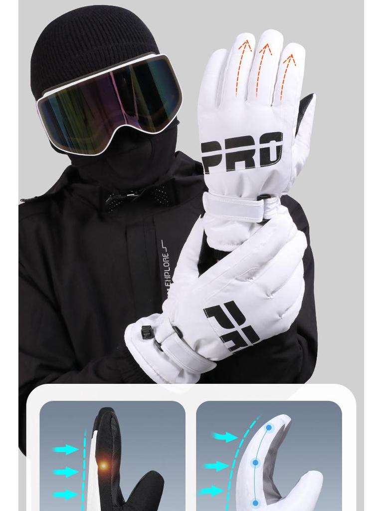 Men's Winter Ski Riding Gloves, Windproof, Touchscreen, Warm Cold Protection for Harbin Northeast Weather.