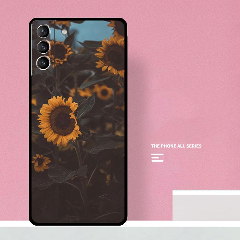 Sunny Sunflower Phone Case For Samsung Galaxy S24 S26 Ultra S20 S21 S22 S23 S25 Plus S10 S25 FE Cover Coque
