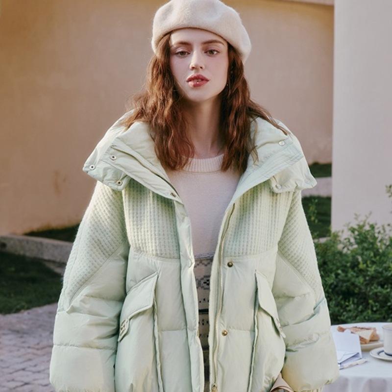 

New women s winter small cotton clothes short hooded loose coat thickened cotton clothes trendy XL зелёный