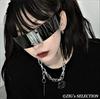 [ZIG's SELECTION] Caution: May be over-the-top HYPER-COOL Original Lens Cloth, Soft Fabric Case Included. UV400 Space Cyber Sunglasses. Flashy,