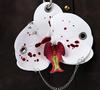 Creative Simulation Flower Bag Pendant Exquisite Phalaenopsis Orchid Lily Keychain Backpack Decoration Accessories Gifts