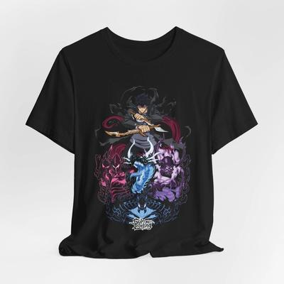 Solo Leveling Anime T-Shirt, Anime Grafik, sung jin woo, Manhwa trans lot