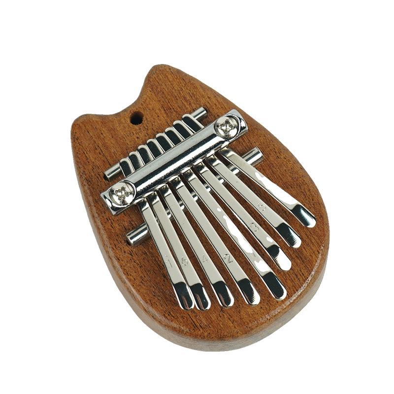Solid Wood 8-Note Mini Kalimba - Portable Beginner Thumb Piano Instrument