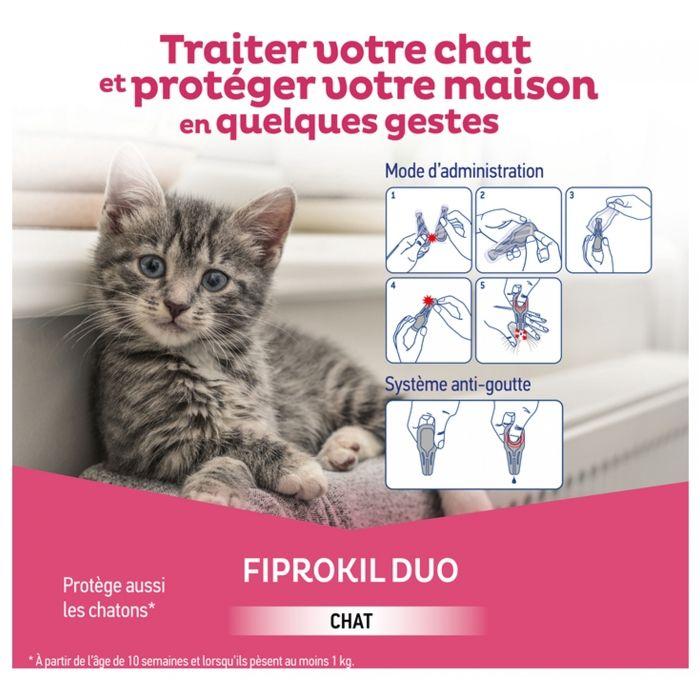 Clement thekan fiprokil duo chat 1-6 kg 4 pipettes