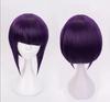Anime My Hero Academia Jiro Kyoka Cosplay Wigs Black Purple Short Straight Wigs for Women Halloween Cosplay Party