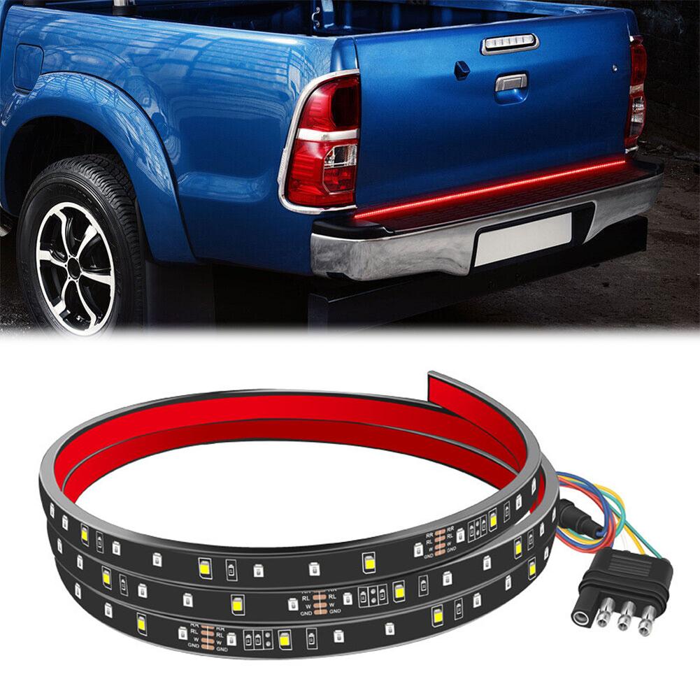 48/60 Inch Truck LED Tailgate Light Strip Running Brake Turn Signal Lamp Warning Brake Reverse Tail Light Bar for Car Picku N5U9