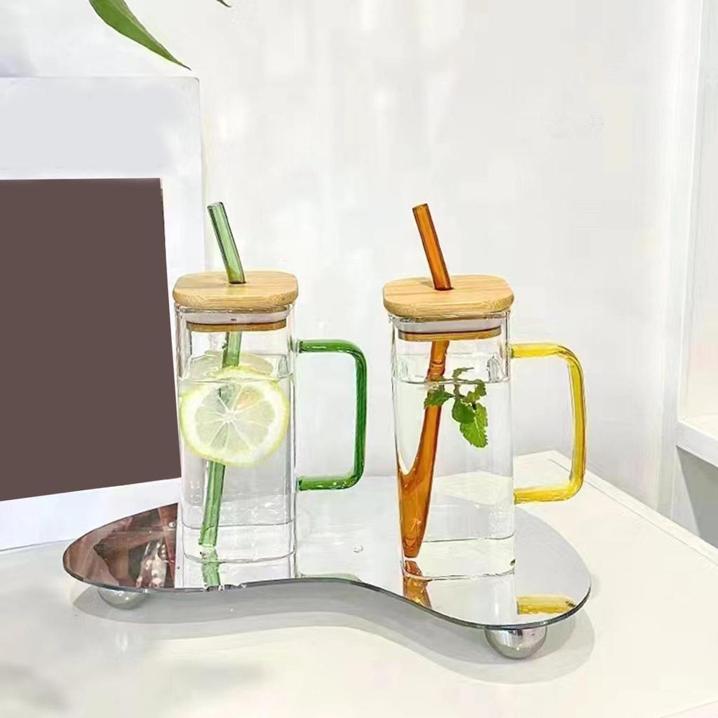 Drinking Clear Glasses Birthday Gifts for Iced Cold Beverages Green