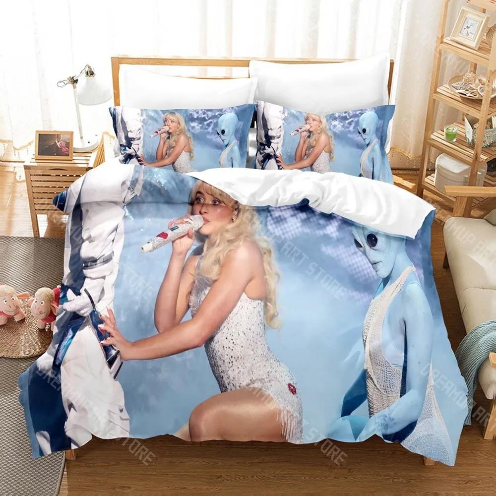 3D-Druck Sabrina Carpenter Bettwäsche-Set Einzelbett Doppelbett Vollgröße Queen-Size King-Size Bettwäsche-Set für Erwachsene Kinder Schlafzimmer Bettbezug-Sets