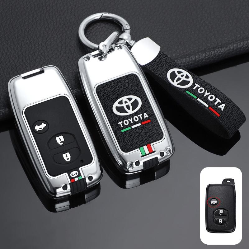 For Toyota 2026 Hot Hub Caps Zinc Alloy Car Smart Remote Key Cover Case Protector Shell For Toyota Camry Highlander Crown Prado