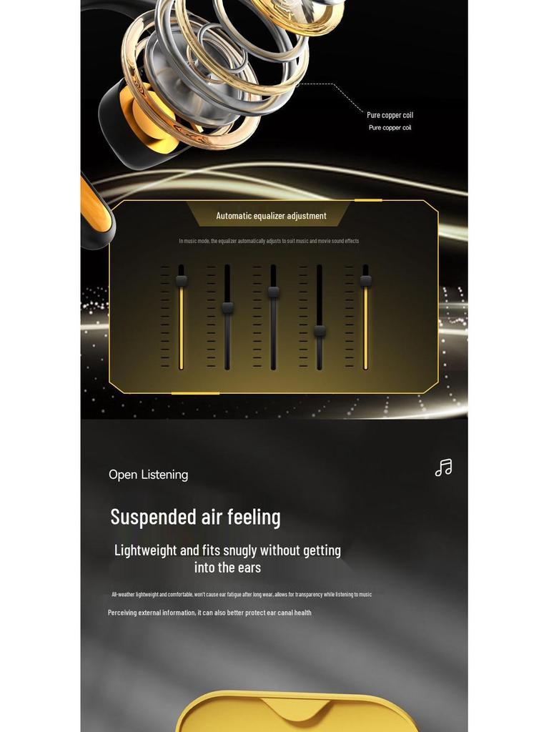 Bone Conduction Sports Ear-Hook Earbuds: High Sound Quality, Ultra-Long Battery, Universal for Phones