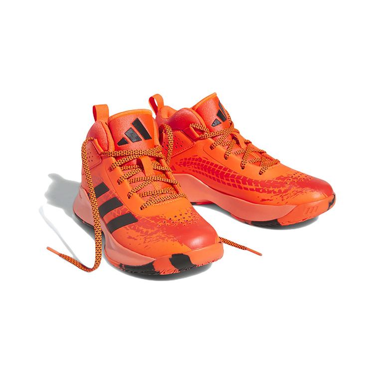 New Adidas Cross 'Em Up 5 Wide J 'Solar Red Black' HQ8494