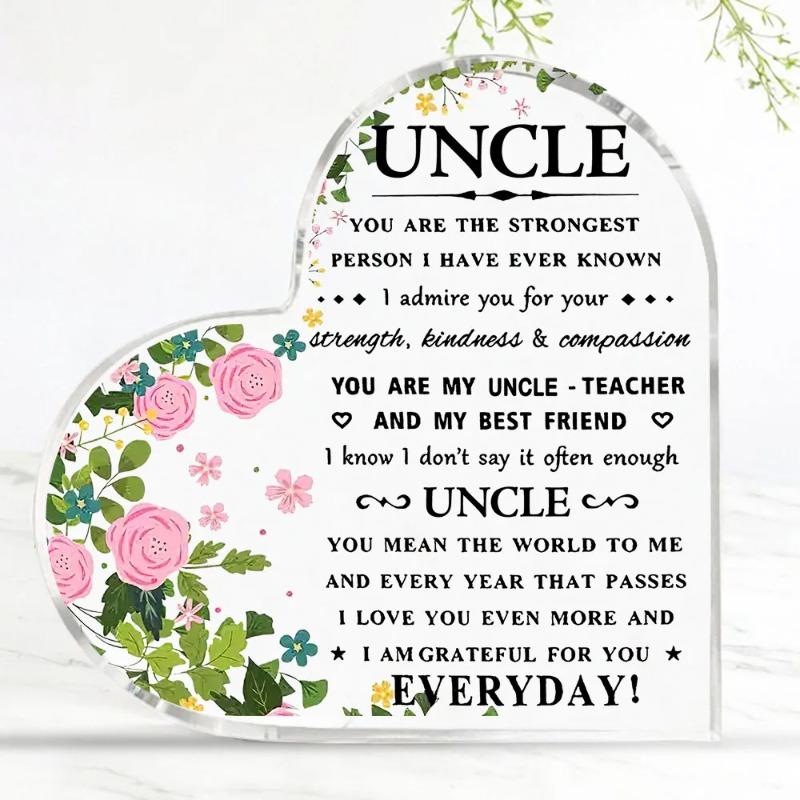 2D Flat Acrylic Keepsake Desktop Decoration Plaque, Home Decor Plaque Hanging Wall Art Decorative Garden Decoration for Room Door Signs Hanging Square