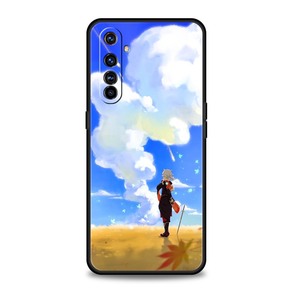 Phone Case For Realme 12 11 10 9 8 5G 7 6 GT5 GT3 GT2 Pro Plus C21 C11 C25 C35 GT Neo 2 3 3T 5 Cover Genshin Impact Landscape