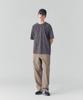 ESPIONAGE Vintage Washed Border Tee Charcoal