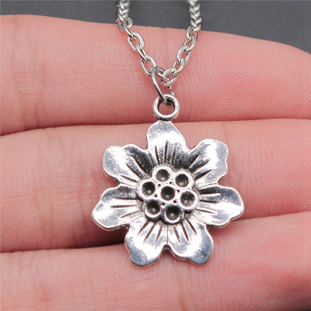 Tree of Life Floral Mandala Pendant Antique Bronze Metal Bridesmaid Choker Necklace Trendy Gift
