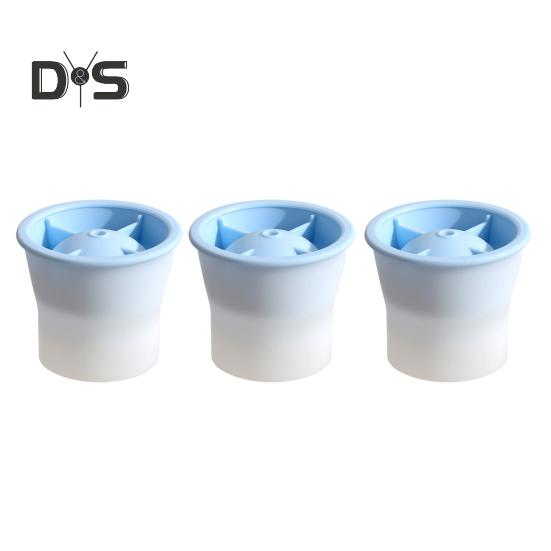 

3 шт. Силиконовые круглые формы для льда с крышками, легкосъемные сферические ледогенераторы для коктейлей из виски, медленно тающие сферические ледогенераторы для напитков на основе бурбона 3pcs