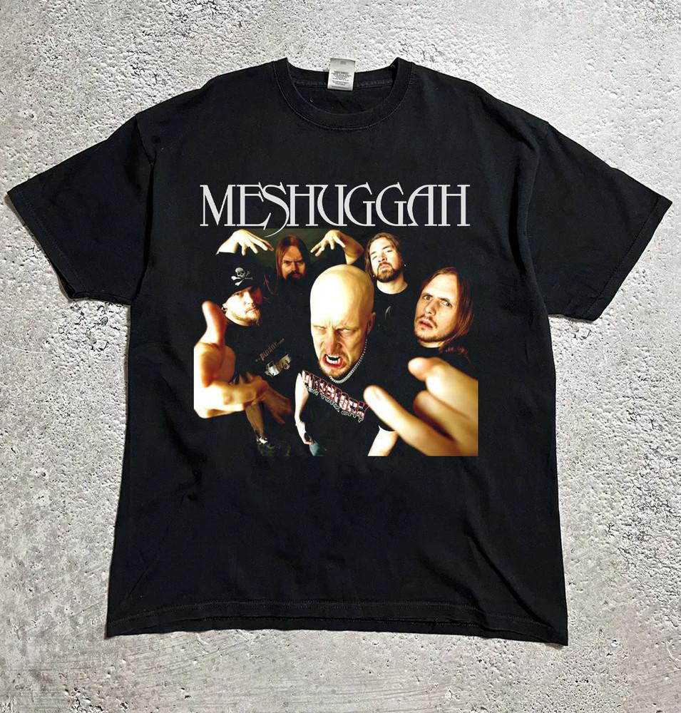 Редкая Meshuggah - First Avenue Хлопковая черная футболка с коротким рукавом BT712 Унисекс футболка S