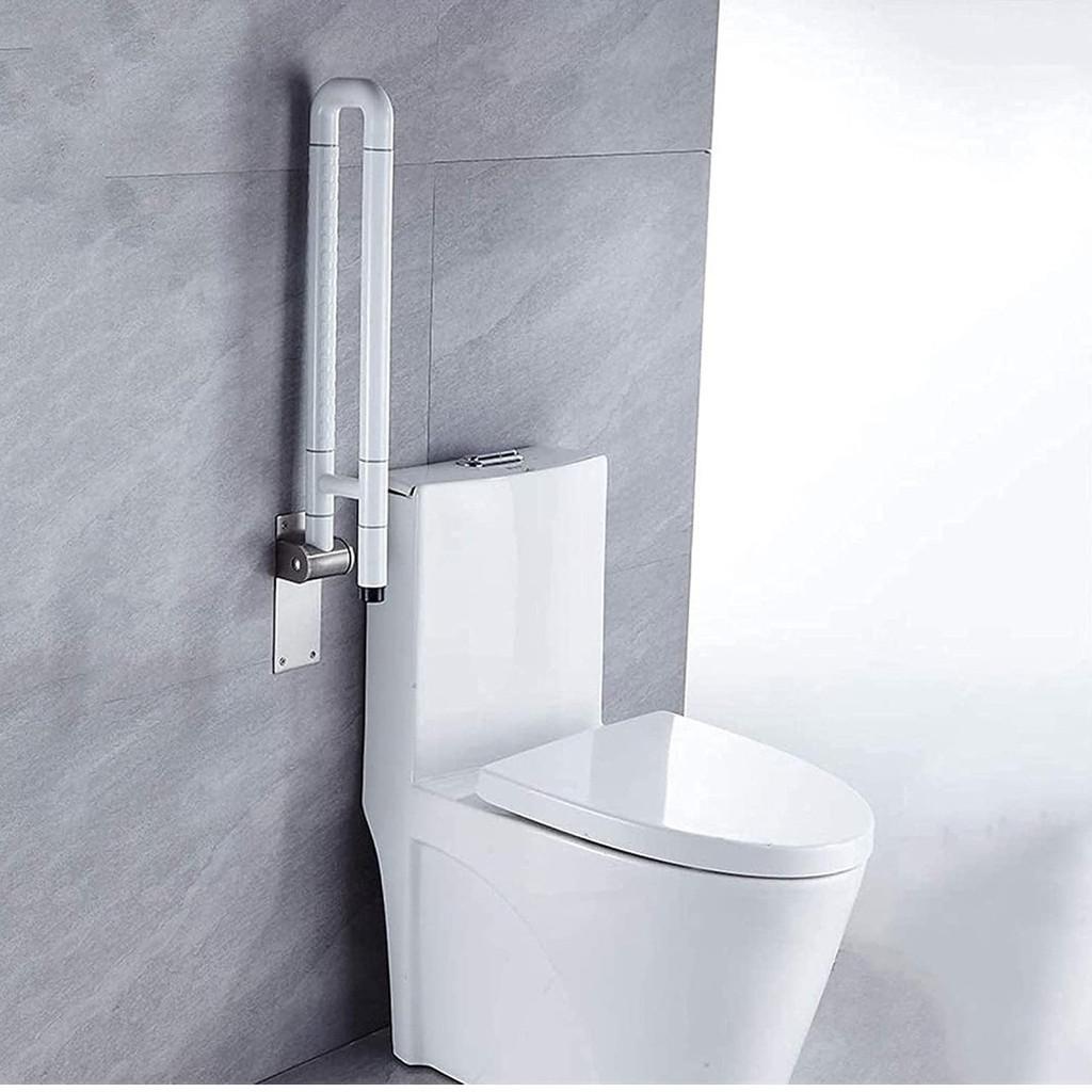304 Stainless Steel Bathroom Safety Bar Toilet Safety Handle Bar Folding Grab 60*8*20CM