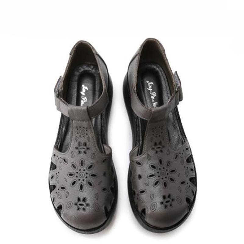 Fashion GKTINOO Women's Sandals Genuine Leather Platform Sandal 2025 Summer Thick Sole High Heels Ladies Sandal Summer Shoes For Women