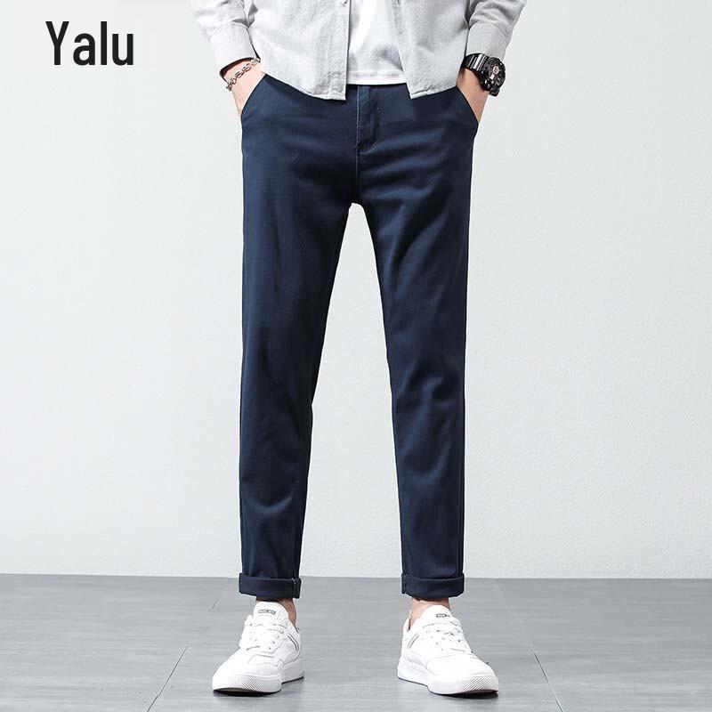 Yalu Men s Slim Fit Tapered Casual Cotton Blend Pants 30