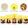 Homemory Flameless Christmas Nativity Scene Candles, Battery Operated LED Pillar Religion Candles, Nativity Sets Indoor Outdoor Decorations for Xmas