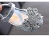 2025 Spring/Summer Korean Style Girls' Rhinestone Bow Princess Dance Leather Shoes