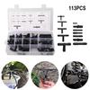 Kit Assortimento Connettori Sottovuoto 113 Pezzi Tubi Sottovuoto Automobilistici Connettori a T Giunti Tubo Spruzzatore Acqua Tubo di Collegamento Tergicristallo Auto