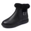Flat-bottomed Short Boots, Women's Winter Mother Shoes, Rabbit Fur Thick Cotton Shoes, Women's Boots, Soft-soled Plus Velvet Leather Shoes, Snow Boots