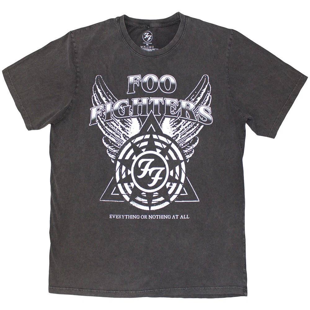 Foo Fighters Unisex Stone Wash T-Shirt: EONAA Logo (Small) S