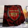 1PC Arsenal F Patterned Flannel Blanket Suitable For All Seasons for Home Decor Warmth and Comfort Gifts Holiday Present