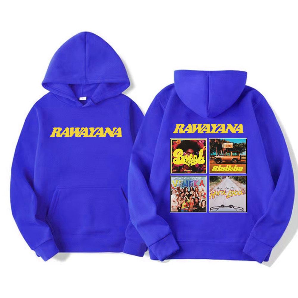 Band Rawayana Album Grafik Hoodie Herren Damen Hip Hop Harajuku Übergroße Hoodies Komfort Langarm Fleece Sweatshirts
