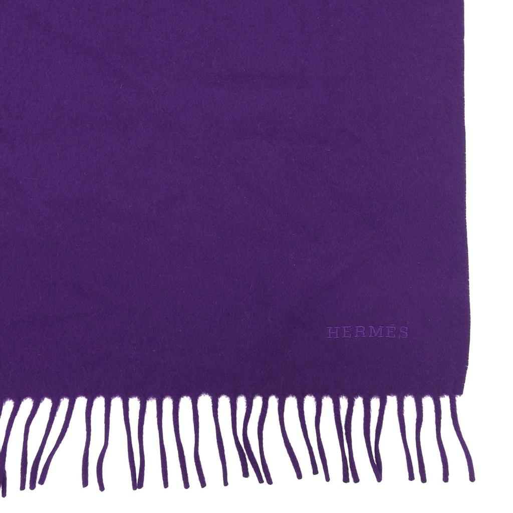 Excellent HERMES Stall purple cashmere Women Used