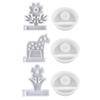 Horse Shape Candle Holder Molds with Base Flower Tealight Holder Molds Animal Resin Molds for DIY Craft Home Decorations