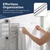 Silver Towel Rack Rotatable Towel Holder Durable Towel Bar  Home Supplies