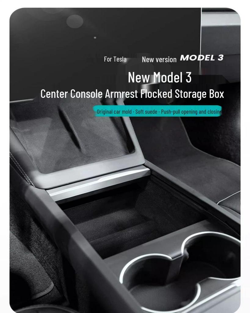 Tesla Model 3/Y Center Console Tray & Armrest Organizer