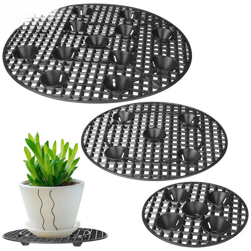 Flower Pot Root Control Chassis, Anti Rot Root Breathable Base, Garden Household Flower Pot Tray, Quick Seedling Tray