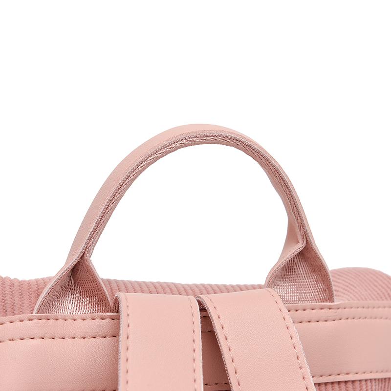 Damen Cord Rucksack mit kleiner Tasche, lässiger Mode Tagesrucksack