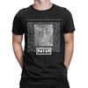 Nyhet Nine Inch Nails NIN T-skjorte Menn Rund hals Bomulls T-skjorter Kortermet Tees Pluss Størrelse Klær