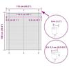 VidaXL Store plissé anthracite 115x100 cm largeur du tissu 114,4 cm, store plissé de fenêtre, store accordéon, store plissé 4015078