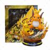 Anime  Special Effects Figure Mega Charizard Xy Greninja Gengar Mewtwo Three Form Evolution Led Light Pvc Model Toys