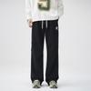 Tether elastic waist casual pants high street tide brand mopping pants men's and women's casual trousers loose straight wide-leg sweatpants tide