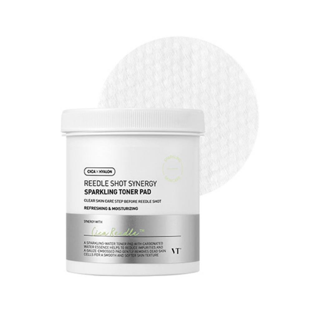 VT COSMETICS Reedle Shot Synergy Sparkling Toner Pad Exfoliating & Pore Care 80pcs
